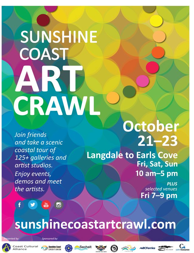 Sunshine Coast Art Crawl, Sunshine Coast BC Galleries West